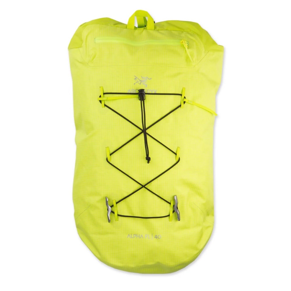 Arc'teryx Alpha FL 40 Backpack in Neon Yellow